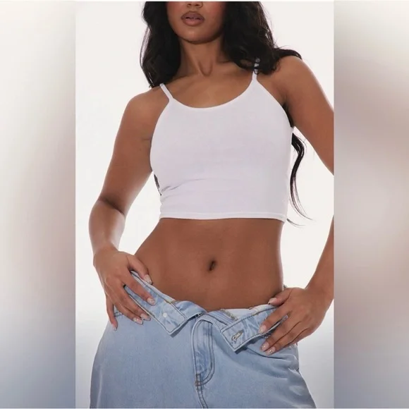 PrettyLittleThing Boyfriend Jeans Light Wash Thigh Split Denim Blue Size 6 - Picture 5 of 16